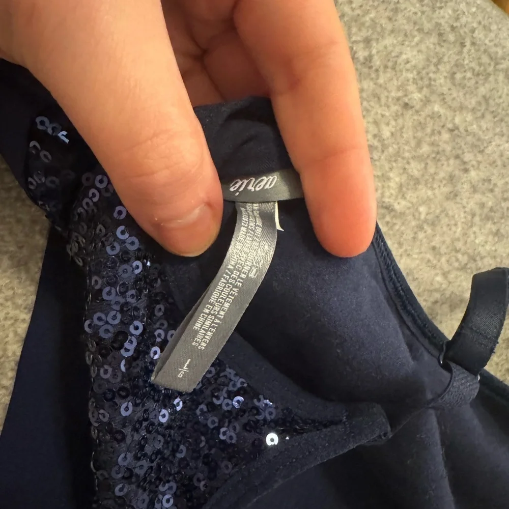 NWT Aerie Midnight Blue Large Sequin Bralette